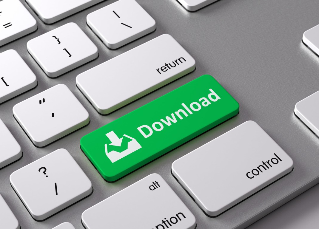 Tastatur mit der Taste Download
